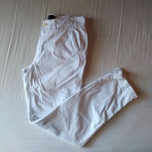 J. Crew White Chino Pants